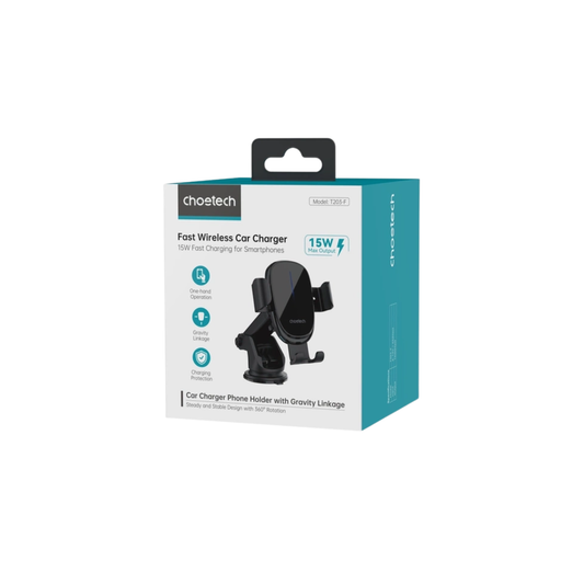 Choetech Fast Wireless Car Charger Model: T203-F